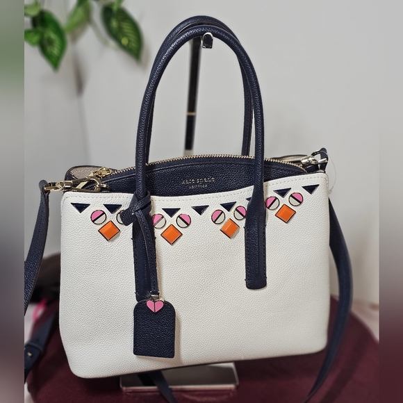 Like New, Kate Spade Margaux Jeweled Leather /Dust bag.. Retail Price $358 - Picture 7 of 17